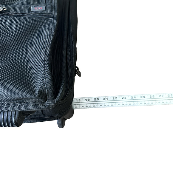 Tumi Alpha Deluxe Expandable Laptop Briefcase Rolling Carry-On Bag Black 26003D4 - Picture 15 of 16